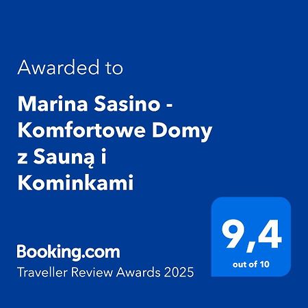 Marina Sasino - Komfortowe Domy Z Sauna I Kominkami 외부 사진